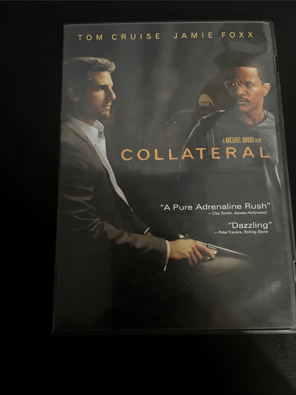 Collateral (DVD) Tom Cruise Jamie Foxx - Black Cover with Orange Title